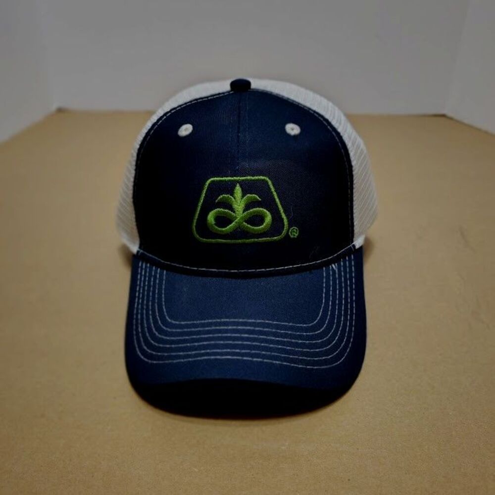 Pioneer Seed Navy Blue & White Baseball Cap Embroidered Logo Adjustable
